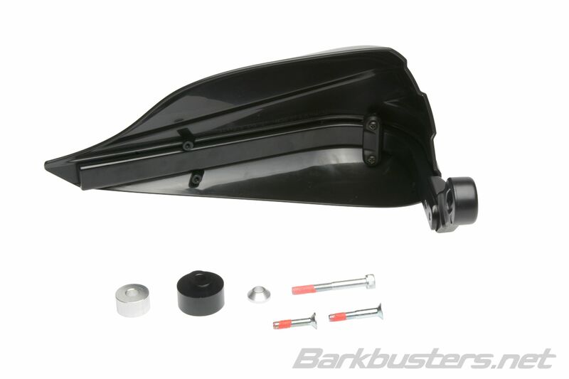 Kawasaki Z 900 [BARKBUSTERS] - Storm Hanguads Set Single Point Clamp Mount-Stuuruiteinde Zwart