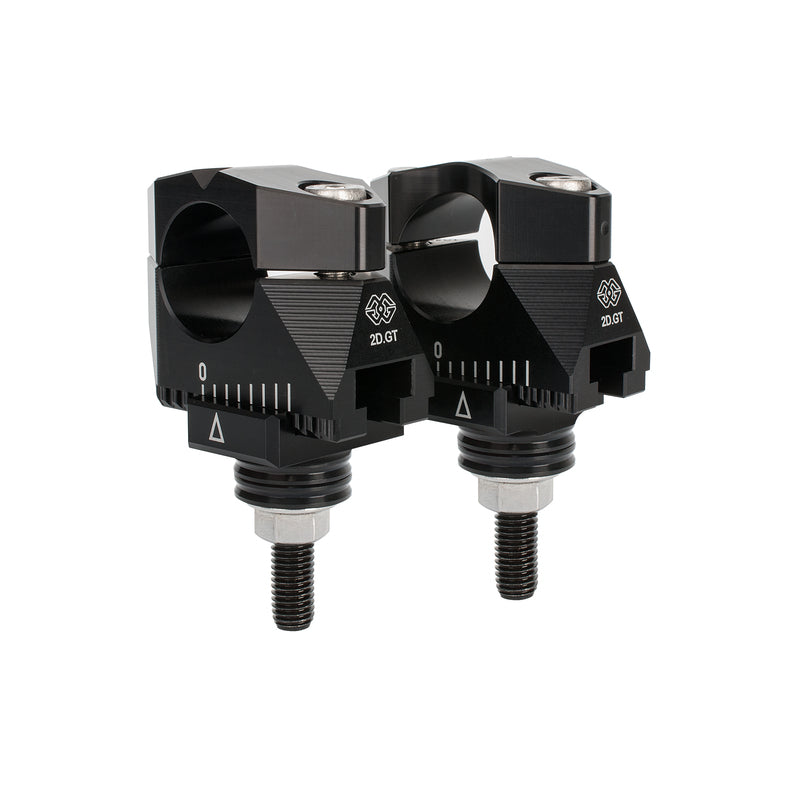 Ducati Hypermotard 1100 [GILLES] - 2DGT Adjustable Bar Brackets Black