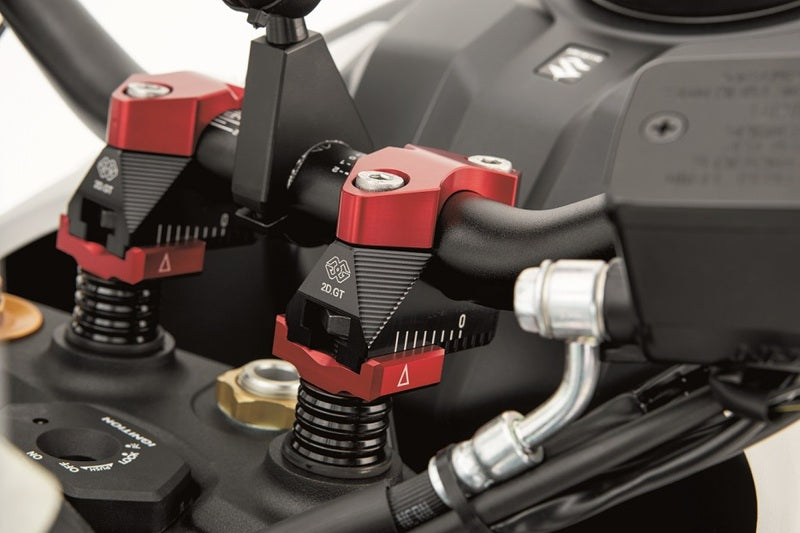 Ducati Hypermotard 1100 [GILLES] - 2DGT Adjustable Bar Brackets Black