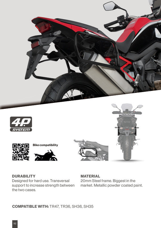 Suzuki V-Strom 1000 Abs [SHAD] - 4P systeemmontageset (zijkant)