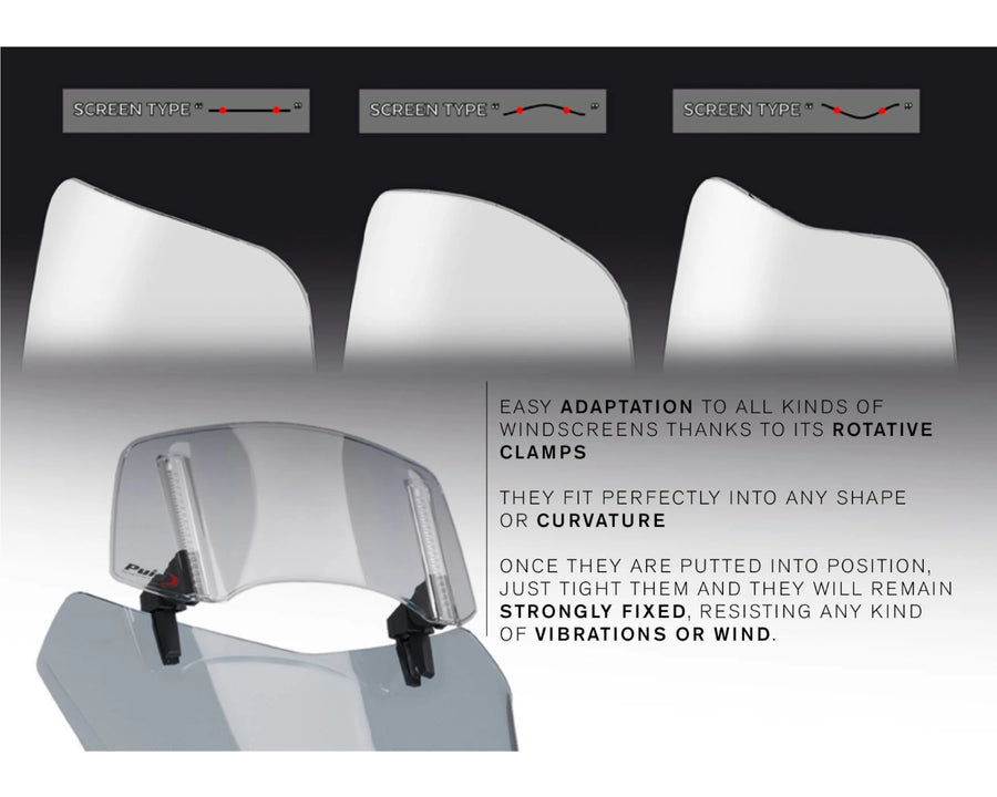 KTM 890 SMT [2025] – Spoilerscherm 2.0 Clip-on – Transparant