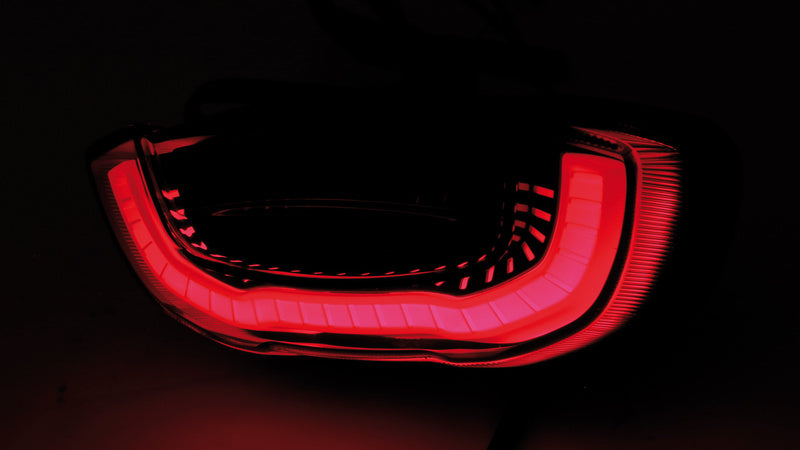 Honda Cb 650 R Neo Sports Cafe [SHIN YO] - LED taillight for Honda, reflector black, tinted, E-tested (1 piece)