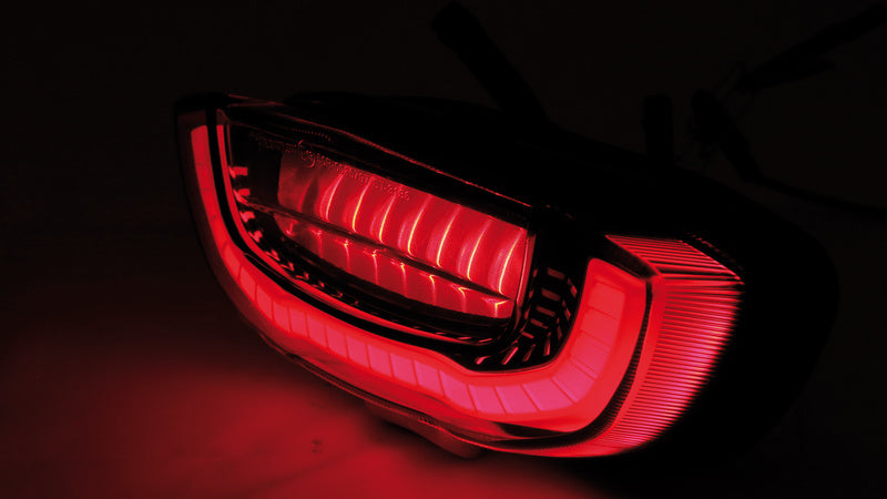Honda Cb 650 R Neo Sports Cafe [SHIN YO] - LED taillight for Honda, reflector black, tinted, E-tested (1 piece)