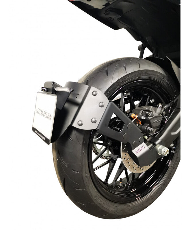 Kawasaki Z 650 [ACCESS DESIGN] - ''Wiel gemonteerd'' Kentekenplaathouder - Zwart Kawasaki Z650RS