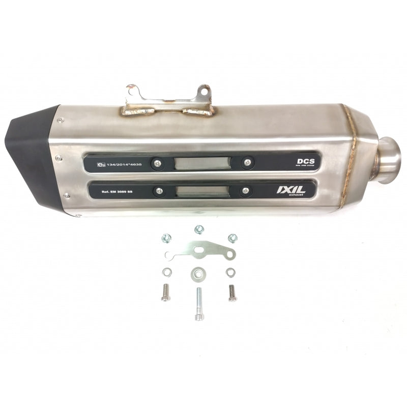 Ktm Super Adventure 1290 [IXIL] - MXT silencer stainless steel / end cap black - EM3089SS