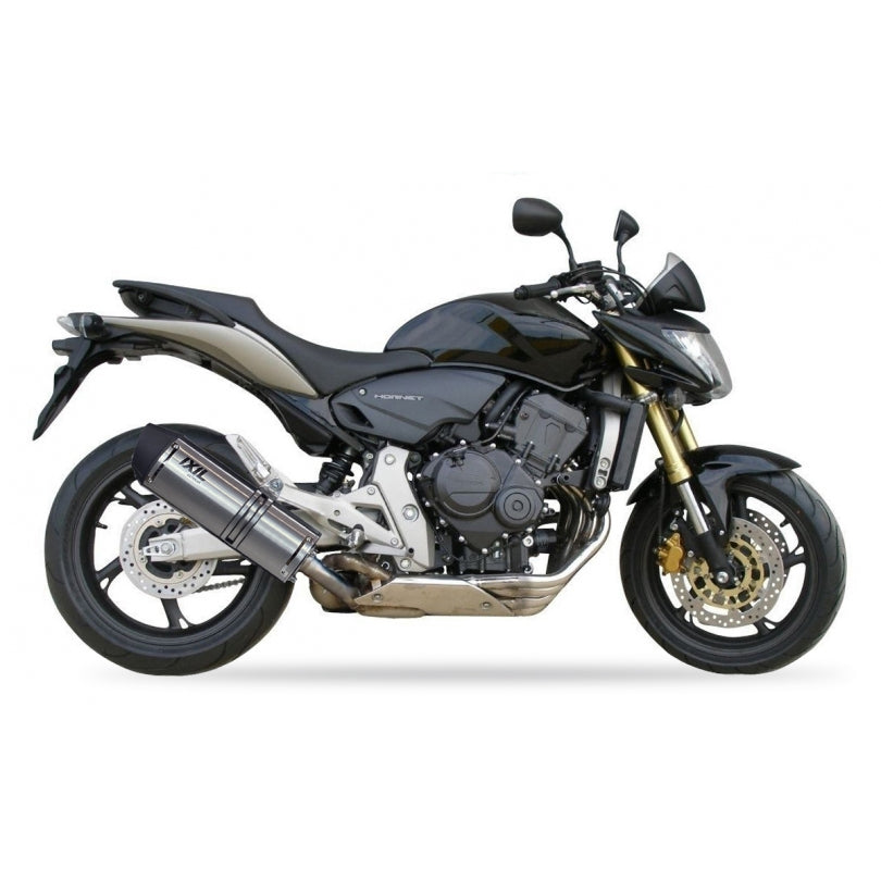 Honda CB 600 F HORNET ABS PC41 [2007-2013] - Zeskantige demper RVS zwart / eindkap RVS zwart - OH6048VSE
