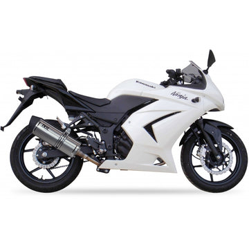 Kawasaki Ninja 250 [IXIL] - Zeskantige uitlaatdemper RVS zwart / eindkap RVS - OK7034VSE