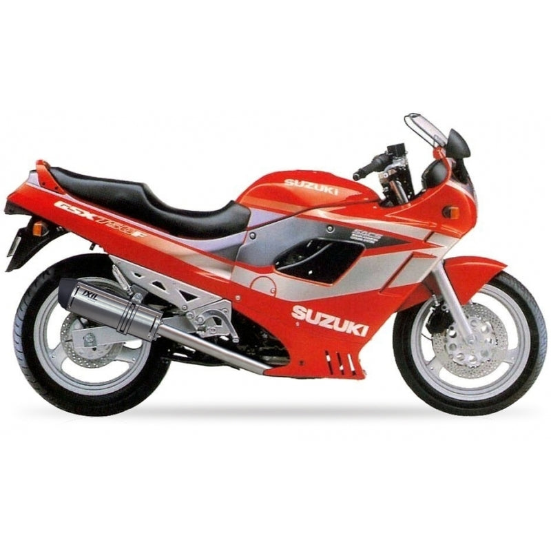 Suzuki Gsx 600 [IXIL] - Zeskantige uitlaatdemper RVS / eindkap zwart