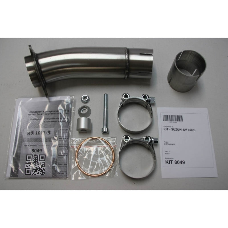 Suzuki Sv 650 [IXIL] - Hexoval muffler stainless steel / end cap black