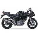 Suzuki SV 650 S [2006-2012] - Hexoval end pot stainless steel / end cap stainless steel black - OS8056VSE