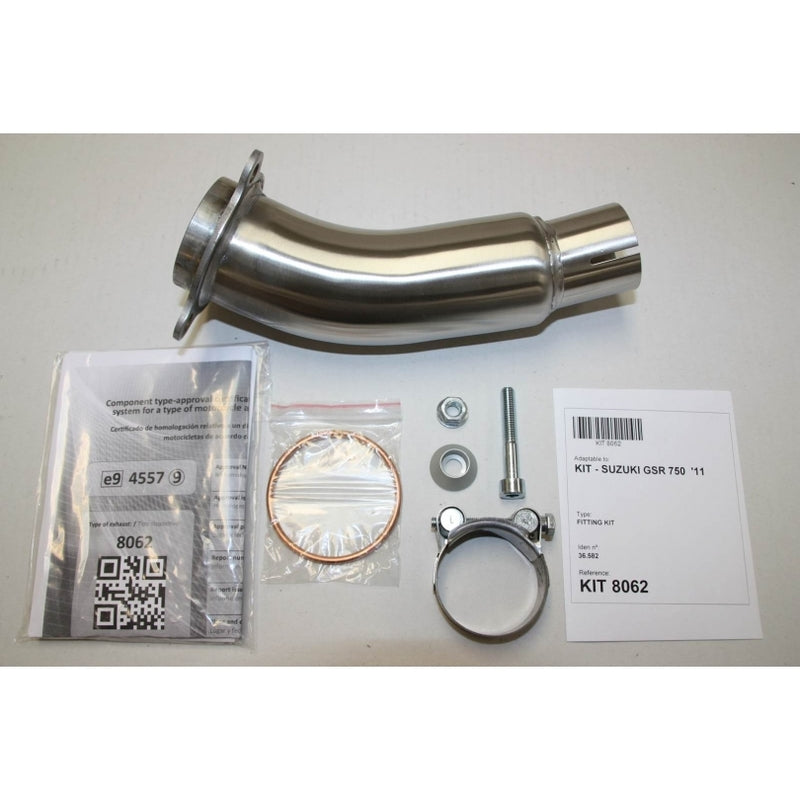 Suzuki Gsx-S 750 [IXIL] - Hexoval end pot stainless steel / end cap stainless steel black - OS8062VSE