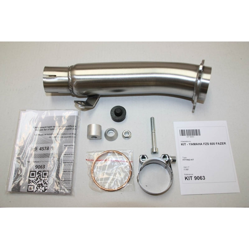 Yamaha 600 Fazer [IXIL] - Hexoval muffler stainless steel / end cap stainless steel black - OY9063VSE