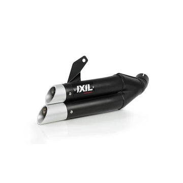 Honda CB 500 F ABS PC45 [2013-2015] - Hyperlow Endtopf Edelstahl schwarz / Endkappe Aluminium - XH6333XB