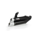 Honda CB 500 X (PC 46) [2013-2015] - Hyperlow Endtopf Edelstahl schwarz / Endkappe Aluminium - XH6333XB