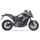 Honda Nc 750 X Dct [IXIL] - Hyperlow Endtopf Edelstahl schwarz / Endkappe Aluminium - XH6362XB-2