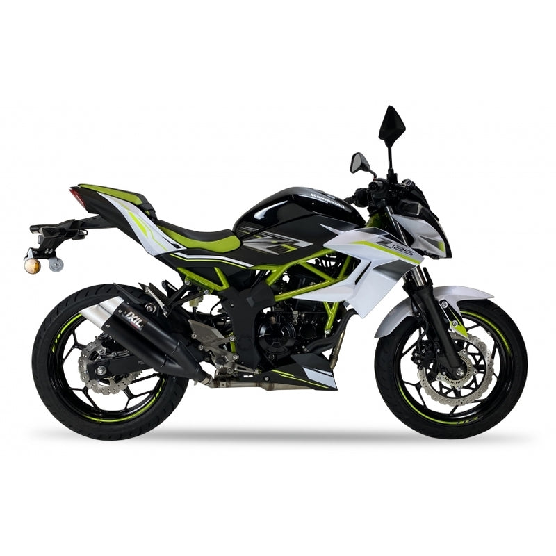 Kawasaki Ninja [IXIL] - Hyperlow muffler stainless steel black / end cap aluminum - XK7337XB