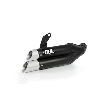 Suzuki Gsf 650 [IXIL] - Hyperlow silencer stainless steel black / end cap aluminum - XS8357XB