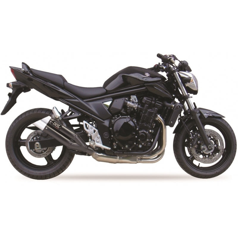 Suzuki Gsf 650 Bandit [IXIL] - Hyperlow demper RVS zwart / eindkap aluminium - XS8357XB