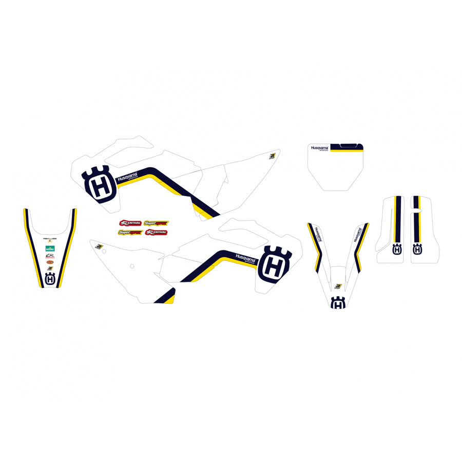 HUSQVARNA TC 125 [2023-2024] - Retro-stickerset - Husqvarna FC/TC