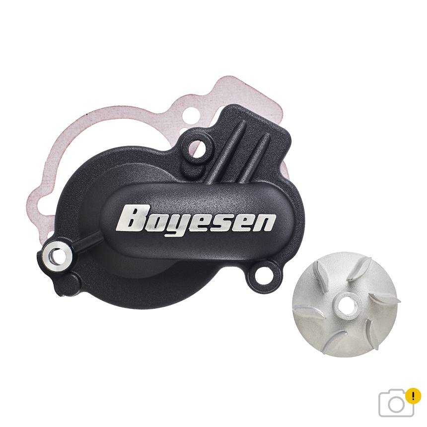 Yamaha YZ 450 F [2023-2027] - SuperCooler Wasserpumpendeckel + Impeller-Kit - Schwarz