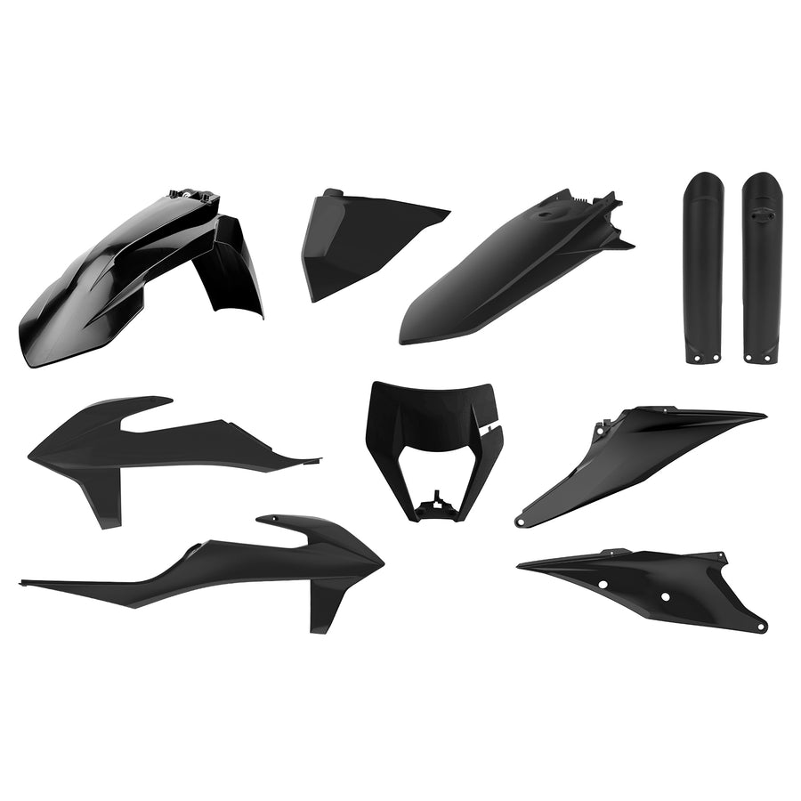 KTM 150 XC W [2020-2023] - Plastic Kit Black - KTM EXC/EXC-F
