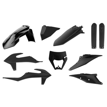 KTM 450 XC F [2020-2023] - Plastik-Kit Schwarz - KTM EXC/EXC-F