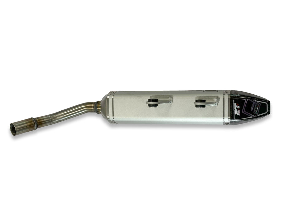GAS GAS EC 250 [2024-2025] - Carby silencer white aluminum/carbon end cap