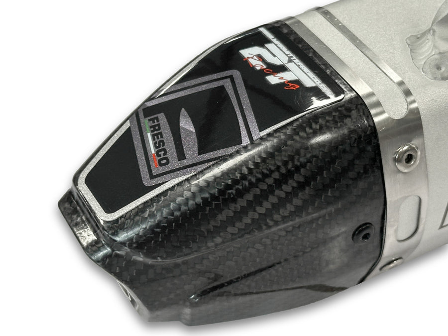 GAS GAS EC 300 [2024-2025] - Carby silencer white aluminum/carbon end cap