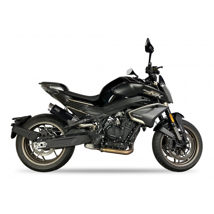 CF Moto 800 NK Advanced [2023-2024] - RC3B Slip-On Demper RVS Zwart