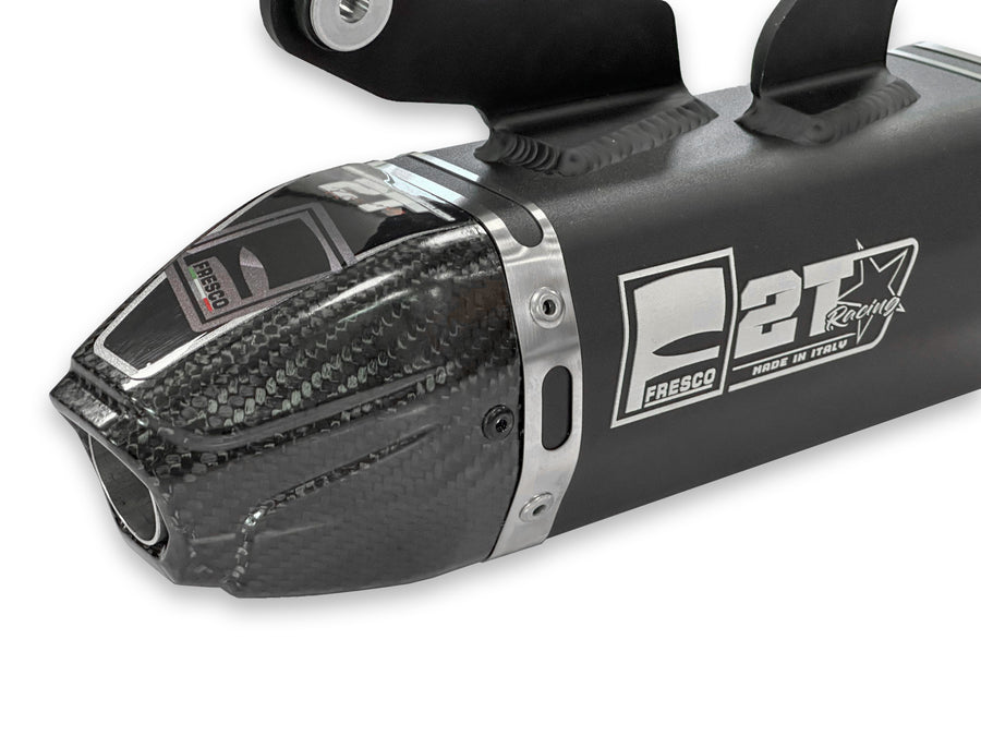 YAMAHA YZ 125 [2024-2027] - Carby Schalldämpfer schwarzes Aluminium/Karbon-Endkappe