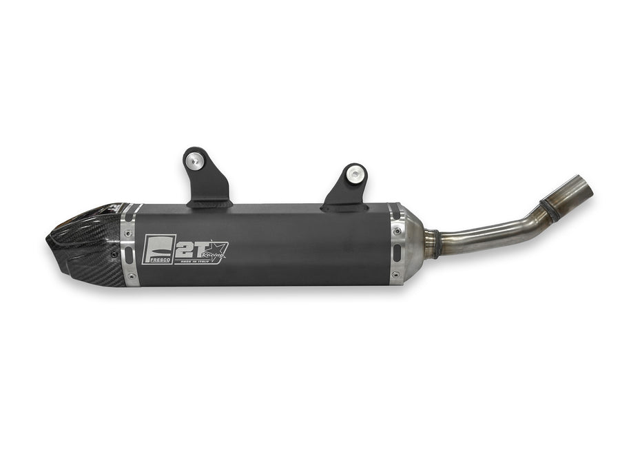 Yamaha YZ 250 (CG 12) [2002] - Carby Schalldämpfer schwarzes Aluminium/Karbon-Endkappe