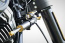 Harley Davidson FXLRS LOW RIDER S, FXLRST LOW RIDER ST [HYPERPRO] - Steering Damper Mounting Kit, Black (MK-HD18-S001-B)
