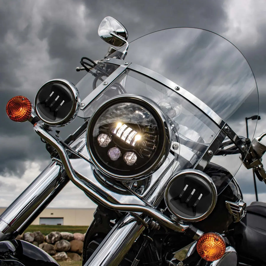 Harley-Davidson FLHS 1340 Electra Glide Sport [1987, 1990, 1994] - 4-1/2" LED fog lights - picture 2
