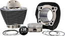 Harley-Davidson FLHTCUTG 1868 Tri Glide Ultra 114 [2025] - 132" Hochverdichtungs- / 136" Big Bore Kit – Oberfläche: Hervorgehobene Lamellen, Black Granite – Merkmal: 0,00 cm³ Kuppelvolumen – Bild 1