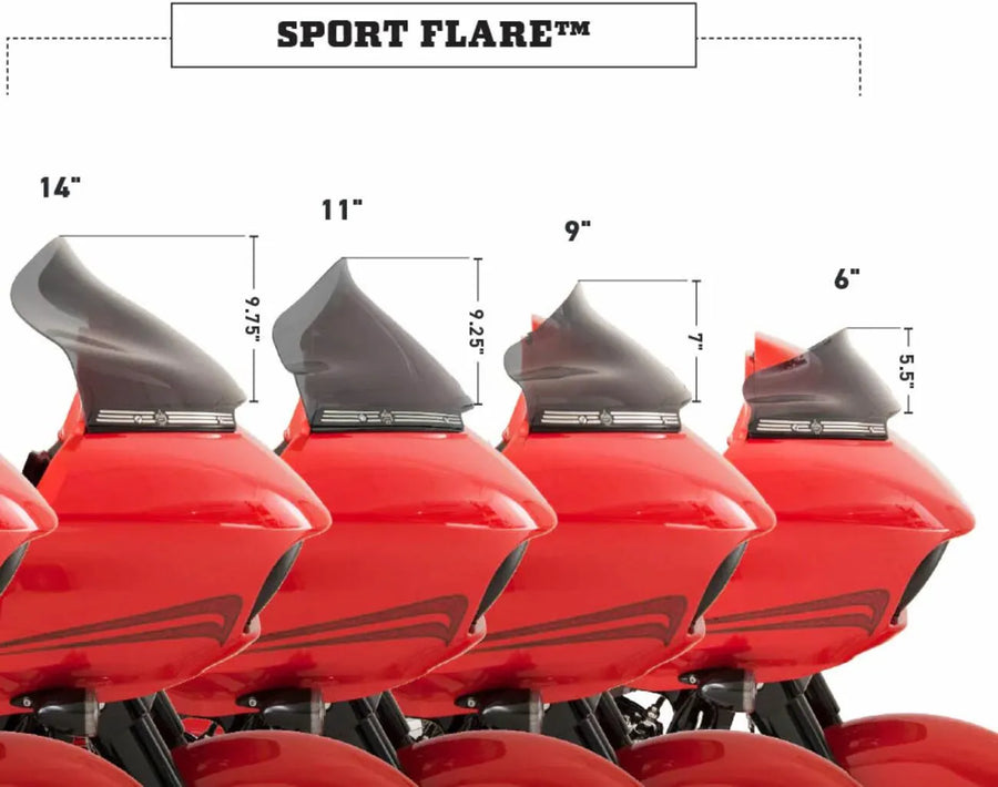 harley davidson fltruse [KLOCK WERKS] – Sport Flare™ windshield