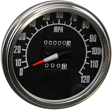 harley davidson fxsts [DRAG SPECIALTIES] – 5" FL-stijl 2240:60 snelheidsmeter met reedschakelaar