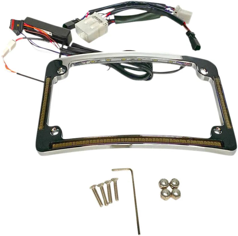Harley-davidson Road Glide ST [CUSTOM DYNAMICS] – Kentekenplaatframe met LED-radius