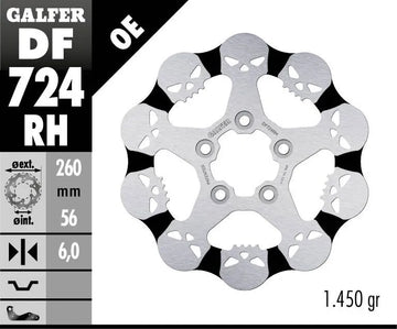 Harley-Davidson XL 1200 C Sportster Custom [2020] - Fixed brake disc Skull – Image 2