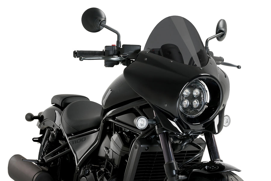 HONDA CMX 1100 REBEL DCT [2025] - Mirage Touring half-shell fairing | Heavily toned | PUIG 21461F