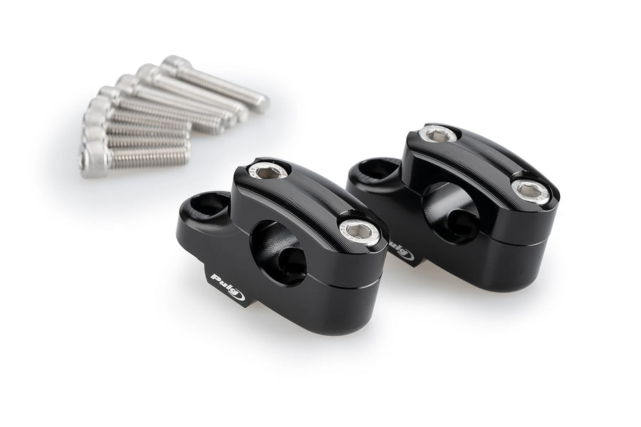 HONDA NC 750 X DCT [2024] - Terugtrekbare stuurverhogers | Zwart | PUIG 21750N