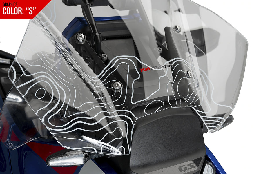 BMW R 1300 GS TROPHY [2025] - Touringscherm Plus | Grafisch | PUIG 21795S