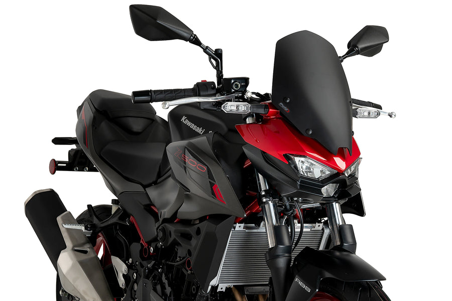 KAWASAKI Z 500 SE [2025] - PUIG New Generation Touring Screen | Matt black | PUIG 22009J