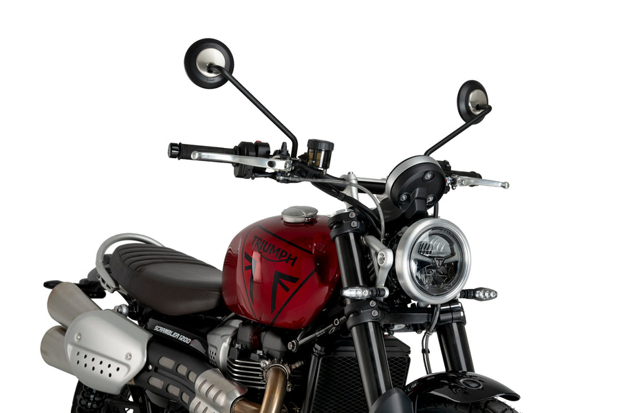 TRIUMPH SCRAMBLER 1200X [2025] – ALU frontplaat – zilver