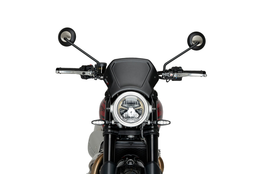 TRIUMPH SCRAMBLER 1200X [2025] – ALU Frontplatte – Schwarz