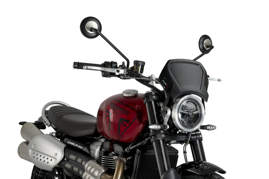 TRIUMPH SCRAMBLER 1200X [2025] – ALU Frontplatte – Schwarz