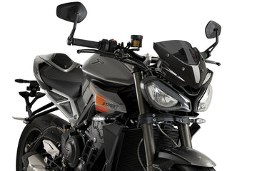 TRIUMPH STREET TRIPLE 765 RS [2025] - Nieuwe generatie sportvoorruit | Zwaar gestemd | PUIG 22234F