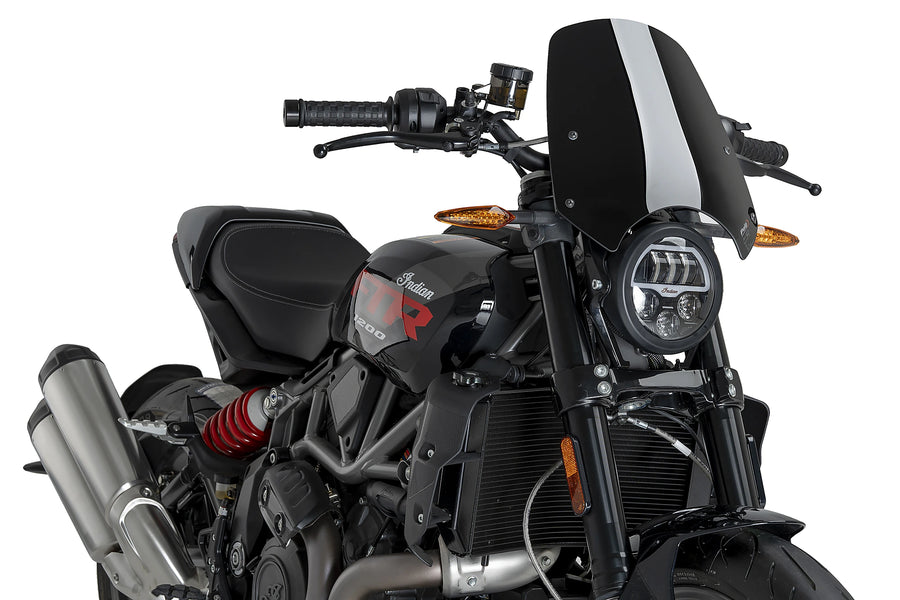 INDIAN FTR 1200 SPORT [2025] - PUIG New Generation Sport Windshield | Black | PUIG 22348N