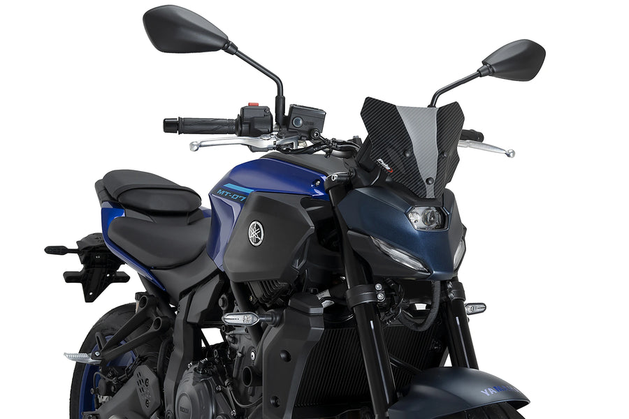 YAMAHA MT-07 Y-AMT [2025] - New Generation Sport Windshield | Carbon look | PUIG 22412C