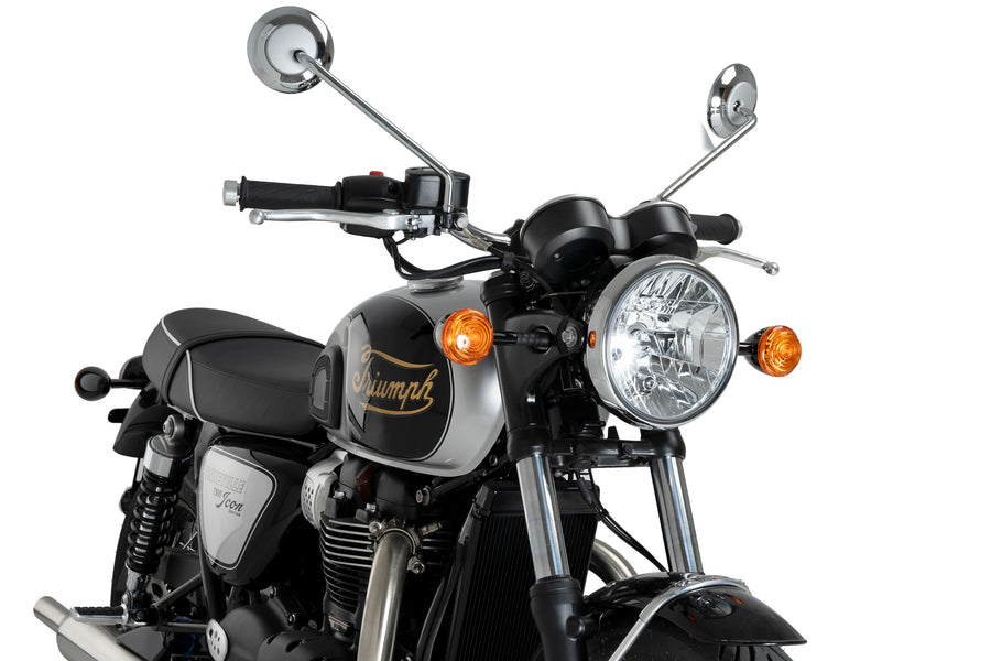 TRIUMPH BONNEVILLE T 120 ZWART [2025] – Scooterschijf T.S. – Transparant