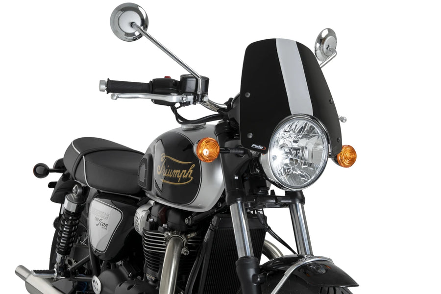 TRIUMPH BONNEVILLE T 120 ZWART [2025] – Koplampbescherming – Transparant